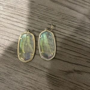 Large iridescent clear, Kendra Scott with gold